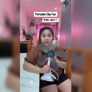 8 Watts Clip Fan 5-blades Portable Desk Fan Portable Electric Fan