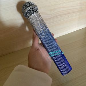 Diamond Studded Gradient Color Microphone Cover