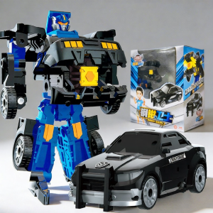 Magqoo | Car Transformers Robot Toy Steel Clamp Guardian Card