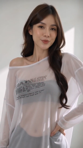 Sunscreen shirt Ready Stock MY Women Loose Long Sleeve Sheer Mesh Top Letter Print See Through Blouse Casual Layer Outfit For Daily Beach Wear