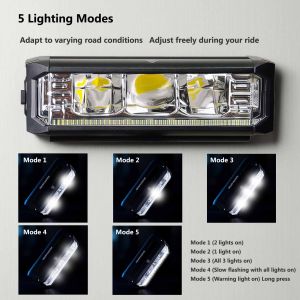 SHIZIWANGRI Rechargeable Bicycle Headlights 2000mAh/1800LM Bike Light Flashlight Aluminium Alloy MTB Road Cycling Headlight