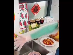 ส่งจากไทย ถุงมือทำความสะอาดอเนกประสงค์ ยาว 60 cm (10ชิ้น/แพ๊ค)