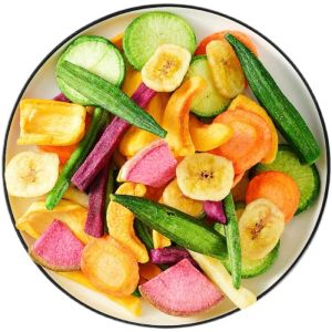 Nutritious Fruit And Vegetable Crisps Dehydrated Snacks for Pregnant Women And Children Mixed Mushroom Crisps Health Food