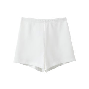 MiiOW | Airy Cotton Elastic Waist Shorts Womens 2025 Style Wide Leg American Version Hot Pants Korean Style Summer Fashion Straight Leg