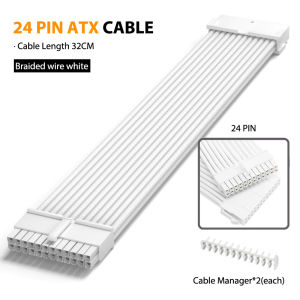 Cáp Nối Dài PSU Đa Năng 24Pin ATX/8Pin EPS/6+2Pin PCIe 18AWG Có Lược Chải Để Tương Thích Với Bo Mạch Chủ