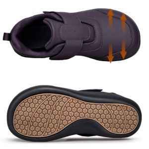 XueChur Men Or Women Diabetic Shoes PU Leather Waterproof Wide Toe Swollen Casual Shoes Hallux valgus Adjusting Soft Comfortable Elderly walking shoes