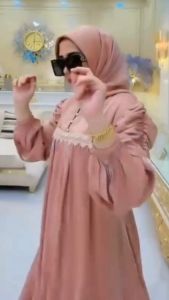 Megumi Dress Shimmer Apk Renda Gamis Wanita Terbaru 2024 Viral Dress Kondangan Wanita Muslim Elegan