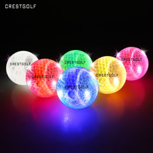 Crestgolf LED Golf Balls Night Glow Ball Persistent Bright Night Special Three-layer Multi-color Optional Professional Golf Ball