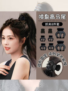 คลิปหนีบผมขนาดเล็กสีดำ สไตล์ญี่ปุ่นและเกาหลี เครื่องประดับผมสัตว์ฉลาม คลิปหนีบผมทรงสแตนเลสสำหรับผู้หญิง