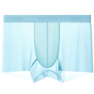 Hodo | Hodo Mens Ice Silk Boxer Shorts Antibacterial Quick Dry Four Corner Flat Angle Pants Comfortable Breathable Underwear