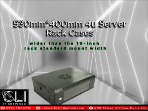 4U Wall Mount DATA Cabinet 530W x 400D x 210H – Network Enclosure Lockable Door