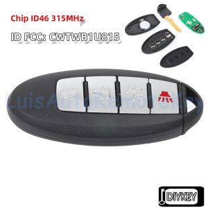 Chìa Khóa Điều Khiển Từ Xa Thông Minh 4 Nút 315MHz Chip ID46 Tương Thích Với Nissan Sunny Teana Sylphy Sentra Versa - Đạt Chứng Nhận FCC