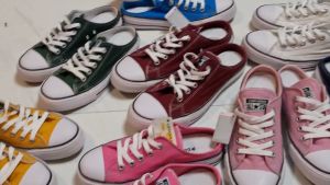 SEPATU FLAT SHOES KANVAS slip on kasual loafers pria wanita terbaru import kekinian viral murah top
