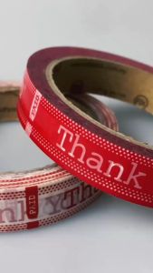 #FIX "Thank You - Paid" Pre-Printed OPP Tape 18MMX50MTR