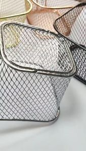 ตะกร้าใส่ 4 สี ของ ตะกร้า ทอด ไก่ทอด ตะกร้าใส่ กระชอน ราคาถูกต้อง