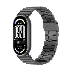 mijobs | Dây Đeo Thép Không Gỉ Phong Cách Doanh Nhân Tương Thích Với Nhiều Mô Hình Mi Band Khóa Từ 3 Viên