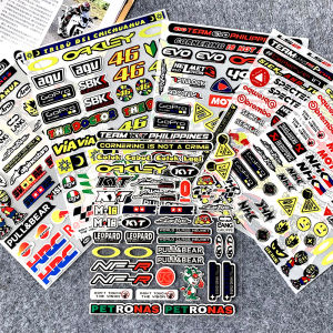 Reflective Motorcycle Helmet Sticker AGV EVO GoPro Decal Motorcycle Accessories