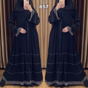 [ABAYA ORI] ABAYA DUBAI TURKEY 857/HAURA GAMIS ARAB SAUDI INDIA MAXI DRESS TREND KEKINIAN GAMIS BORDIR BUSUI FASHION WANITA MURAH MUSLIMAH /TERBARU / COUPLE / GAMIS LEBARAN / TERLARIS / ABAYA UMROH BEST SELLER BISA BAYAR DI TEMPAT/COD