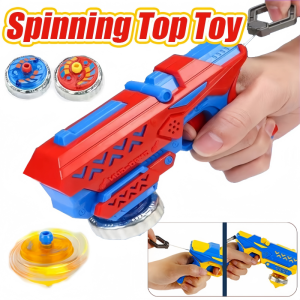 Childrens Pull String Gyro Launcher Toy Luminous Spinning Gyro Toys Children Outdoor Launcher Toy
