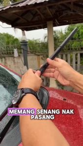 1pair(set) Honda HRV 2024 Mugen Japan Silicone Wiper Blade Front Windscreen 3 Section Boneless Full Silicone Wiper U Hook J Hook