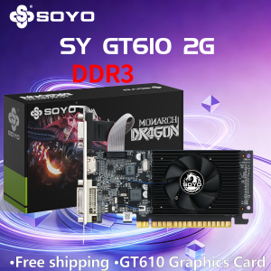 SoYo | SOYO NVIDIA GeForce GT730 Half‑Height Graphics Card 4GB DDR3 64‑Bit 28nm PCIE2.0*8 Video Card Desktop PC Computer Components GPU