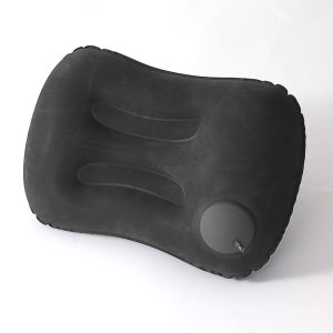 Portable Inflatable U-Shaped Neck Pillow Travel Airplane Outdoor Support Breathable Design Adjustable Folding Lightweight Pillow
