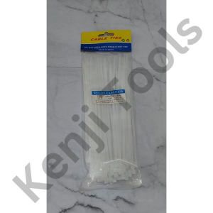 Kabel Ties Nylon 3.6x250mm Hitam Putih Isi 100 Pcs Ikat Kabel