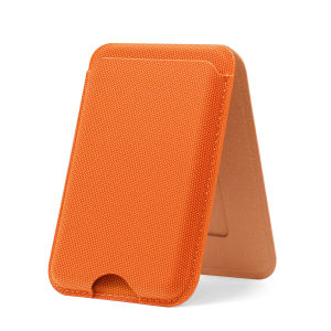 Original For MagSafe Magnetic Technology Woven Card Holder for iPhone17 16 15 14 13 12 Pro Max For Sansung Wallet Stand Card Bag