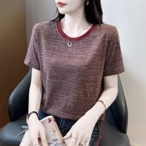 HUAXUNRAN | Fashionable Loose-Fitting Womens Short Sleeve T-Shirt