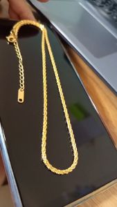 Dây Chuyền Lắc Tay Lắc Chân Nữ Titan Mạ Vàng 24k Phong Cách Thụy Sĩ