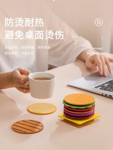 Creative Thickened PVC Cup Mat Restaurant Waterproof Oilproof Cat Claw Anti Slip Mat Coffee Cup Heat Insulation Pad Home Fabric