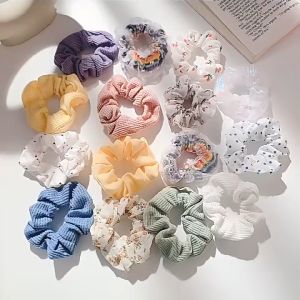 Premium Silk Satin Scrunchies Ponytail Classic Korean Hair Tie Fashion Ribbon Accessories