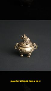 Lư Xông Trầm Đồng Thau Mini 3 Chân - Sự Hòa Quyện Giữa Truyền Thống và Hiện Đại - E11 (Lựa Chọn Mẫu)