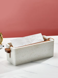 Commercial Desktop Hand Towel Box Kitchen Bathroom Paper Towel Box Rectangular Shape Hand Washing Station Dry Hand Paper Box