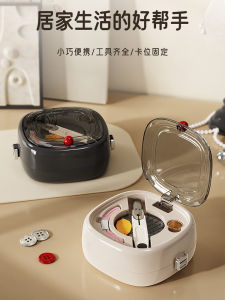 กล่องเก็บของแบบพกพาสำหรับเยาวชน กล่องเก็บเครื่องมือเย็บปะติดปะต่อกันแบบหลายฟังก์ชันสำหรับใช้ในบ้าน กล่องเก็บของแบบเรียบง่าย