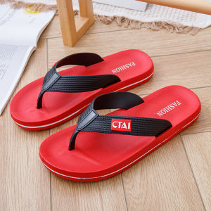 Flip Flops Mens Abrasion Resistant Non Slip Slip-on Rubber Slippers Outwear Beach Seaside Flip-Flops Bathroom Bath Summer