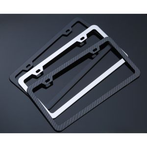 2PCS Motorcycle License Plate Frame: Personalized Modification & Aluminum Alloy Design