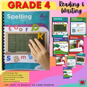 RABAH UP STORE GRADE 4Activity Workbook Worksheet Homeschool Learning Materials (READING & WRITING)