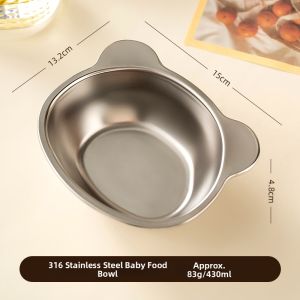 onlycook | Suction Stainless Steel Infant Bowl