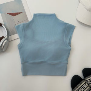 เสื้อกั๊กโยคะแบบสวมหัว ทรงหลวม แขนกุด ผ้าไนลอน แห้งเร็ว ระบายอากาศได้ดี สำหรับผู้หญิง ชุดกีฬา ชุดโยคะ ชุดออกกำลังกาย