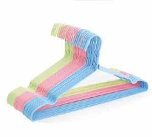 Hanger Kawat Stainless Warna Warni isi 10 PCS | Hanger Magic Instant | Gantungan serbaguna | COD
