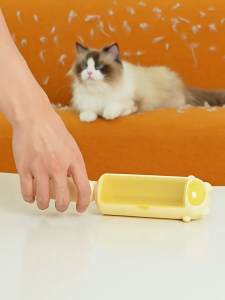 Aiwo Static Lint Roller Cat Pet Fur Cleaner Portable Efficient Hair Brush Pembersih Rambut Kuching