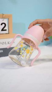Oberni Botol Minum Anak Sedotan Mall High Quality PPSU Training Cup 240ml 300ml Anti Kolik Silicone Straw Bpa Free Botol Susu Bayi Sippy Cup 8oz 10oz Laki Laki Perempuan lucu murah