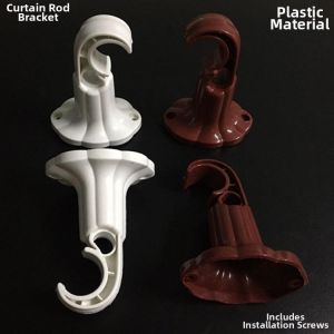 Roman Plastic Single Rod Antique Style Accessories Curtain Rod Bracket