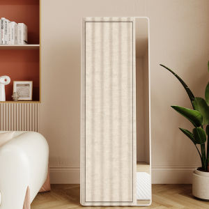 Bedroom Dressing Mirror Pairs of Beds Shade Curtain Full Body Long Mirror Dustproof Cover Cloth Movable Curtain Dance Mirror Blocking Device