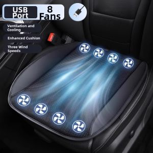 Suitu | Summer Use Ventilated Cool Seat Pad with USB Fan