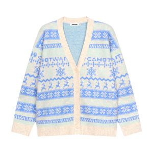 CANOTWAIT_ | Fair Isle Pattern Retro Sweater