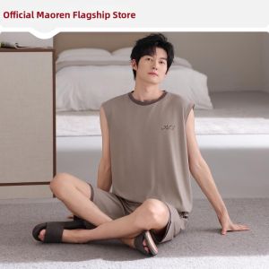 MiiOW | Modal Men Sleepwear Tank Top Summer Large Size