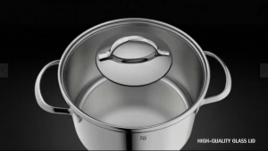 WMF Belmonte Stock Pot with Glass Lid (24cm) [Model: 0751246040] - Cookware