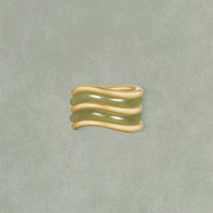 Exclusive Design Stacking Jade Ring